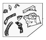 5370206240 - Body: Apron Assembly for Toyota Image image