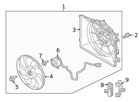 Cooling Fan for 2017 Kia K900 #0
