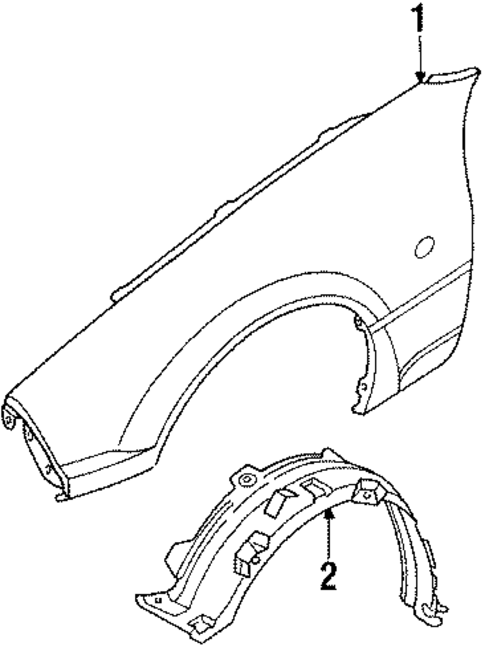 Fender & Components for 1993 Mazda Miata #0