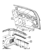 5KG78XDVAB - Interior Trim: Liftgate Panel for Mopar Image