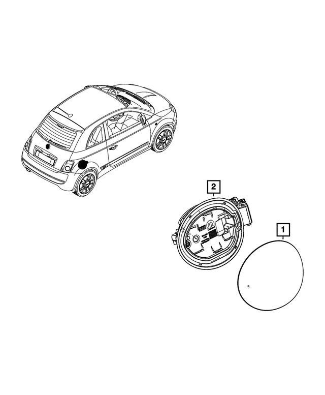 68655171AA - : Fuel Filler Housing for Mopar Image