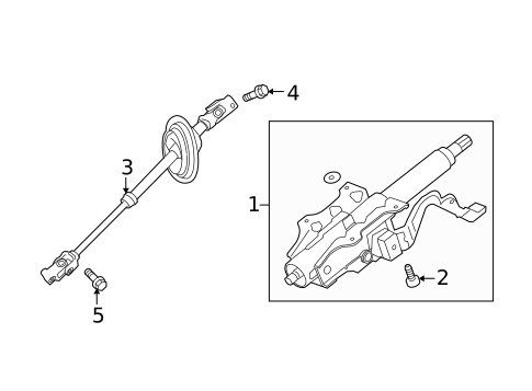 Steering Column Assembly for 2014 Chevrolet Camaro #0