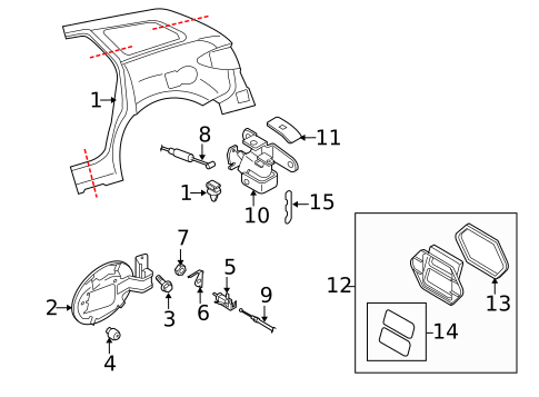 Quarter Panel & Components for 2011 Mazda CX-7 #0