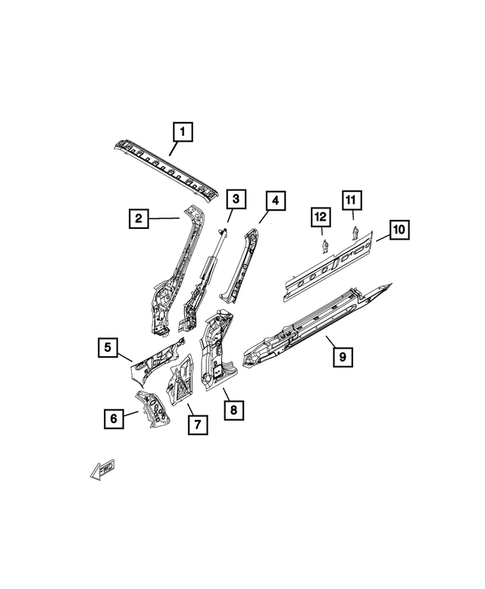 Aperture Panel and Pillar Supports for 2017 Fiat 124 Spider #0