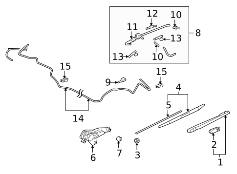 Washer Components for 2013 Mitsubishi Outlander #0