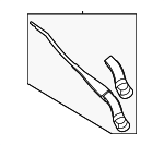 2548204600 - Body: Wiper Arm for Mercedes-Benz Image