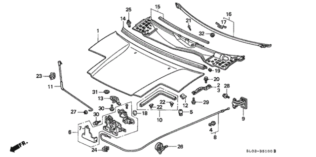 Hood for 1992 Acura NSX #0