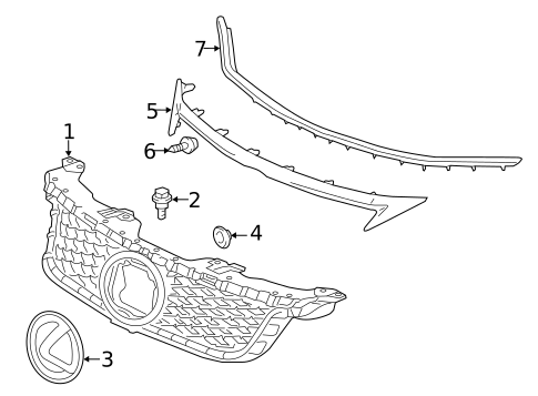 Grille for 2012 Lexus CT200h #0