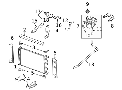 Thermostat & Housing for 2005 Chevrolet Malibu #0