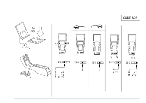 Wood Covering in Housing with Tray, Cns/Ics for 1993 Mercedes-Benz 500SEL #0
