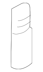 12803383 - Body: Door Lock Knob for Saab Image