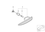 63137164757 - : Addit Turn Indicator Lamp, Left White for BMW Image