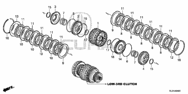 AT Clutch (Low-3rd) (L4) for 2014 Acura TSX #0
