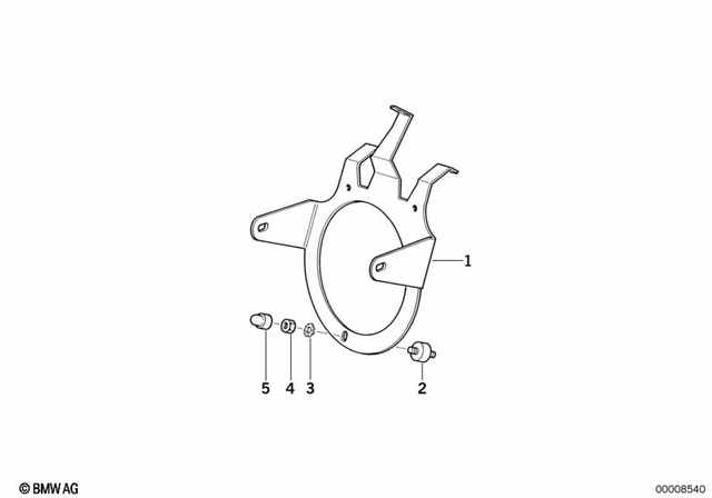 7119905543 - Lights: Hex Nut - M6-8-ZNNIV si for BMW-Motorrad Image