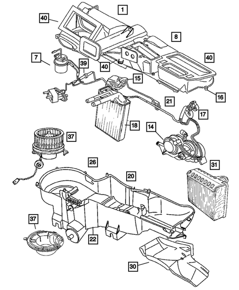Air Conditioner and Heater Units for 2005 Jeep Liberty #0