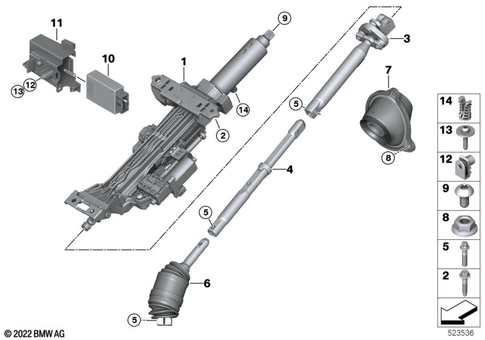 Steering Column for 2024 BMW 740iX #0