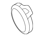 971807155BG2X - Body: Tow Eye Cap for Porsche Image