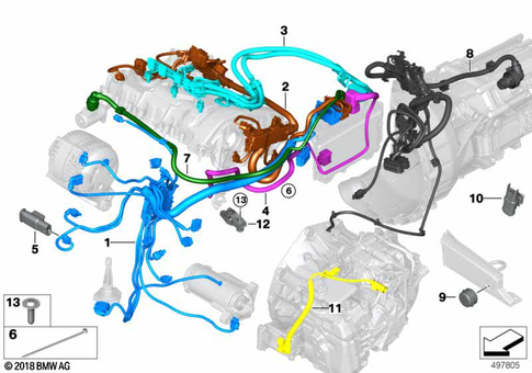 Engine Wiring Harness for 2019 BMW 330e #0