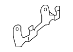 81041FL020 - Electrical: Fuse Box Mount Bracket for Subaru Image