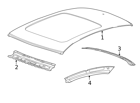 Roof & Components for 2025 Cadillac CT5 #1
