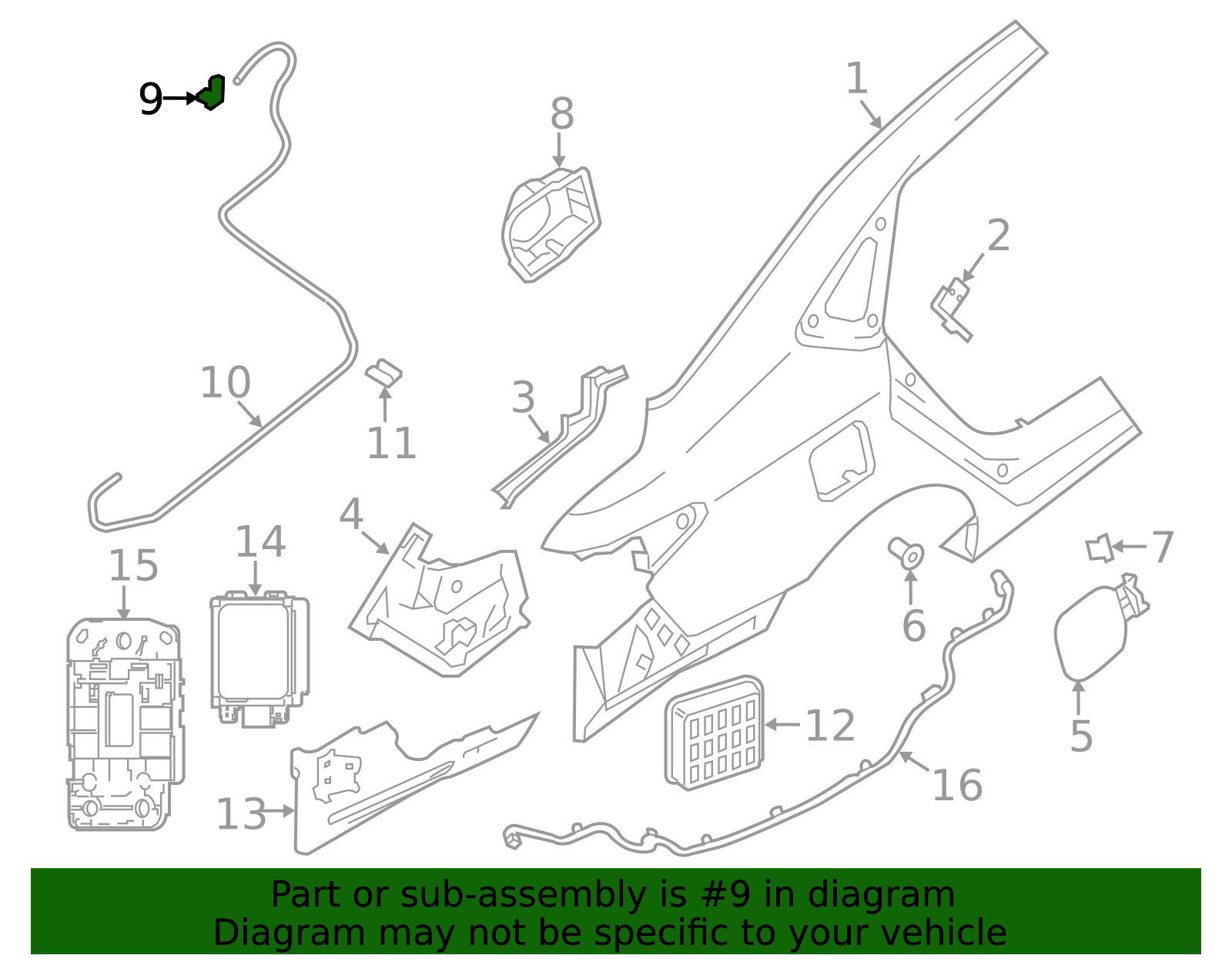 78827-3SG0A - High-Quality Fuel Door Latch for AutoNation Parts