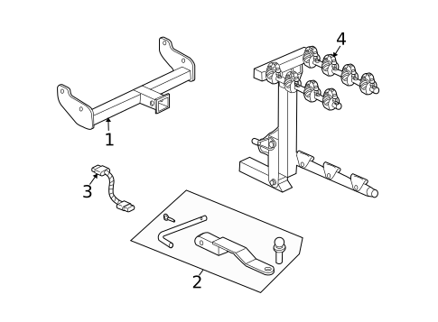 Trailer Hitch Components for 2005 Saturn Vue #0