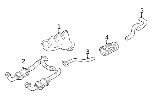 Exhaust Manifold for 2004 Chevrolet Suburban 1500 #0