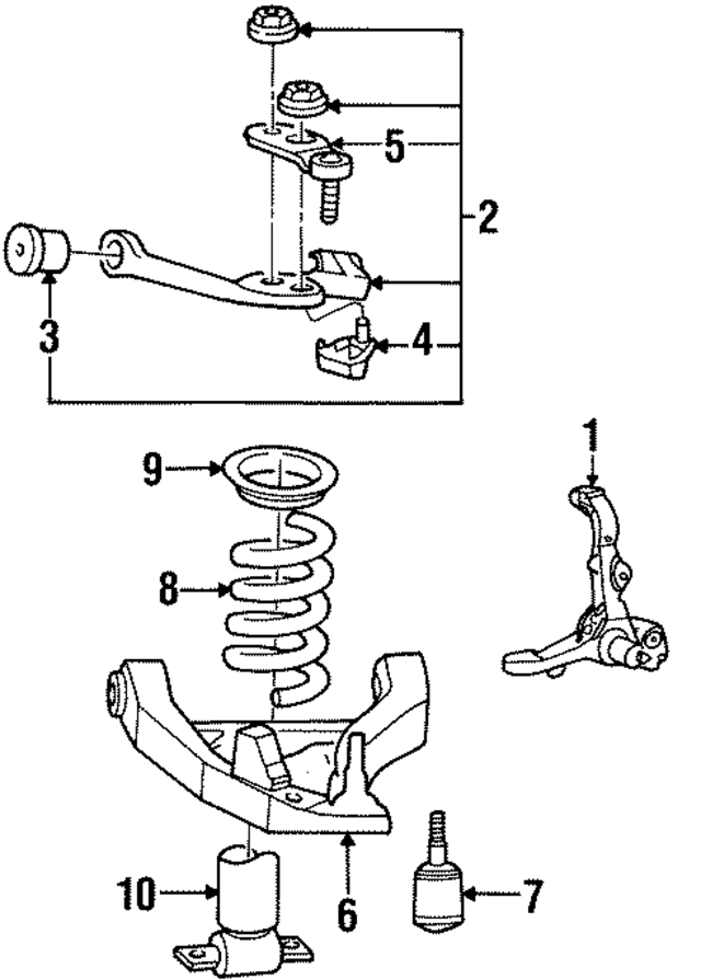 F7AZ3084BA - Suspension: Upper Control Arm for Ford Image