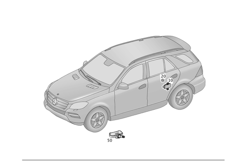 Tire Pressure Monitoring System for 2012 Mercedes-Benz ML550 #0