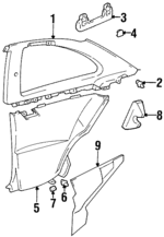 7461724020G0 - : Assist Strap Hole Cover for Lexus: SC300, SC400 Image