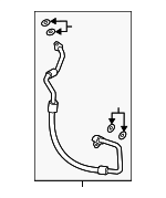 J9C33222 - : A/C Refrigerant Discharge Hose for Jaguar: E-Pace Image