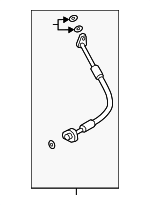 J9C37338 - : A/C Refrigerant Suction Hose for Jaguar: E-Pace Image