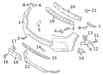 962105VG0A - Body: License Bracket for Infiniti Image