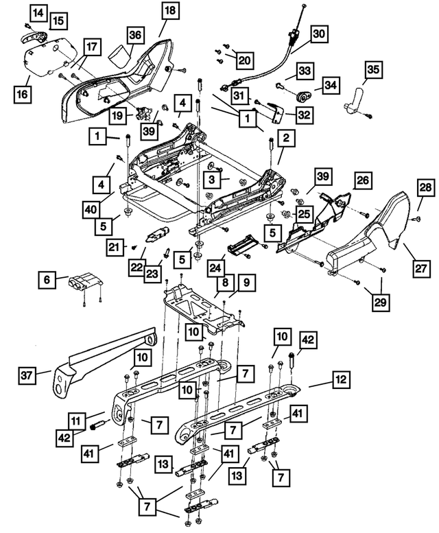 5143442AA - Interior Trim: Seat Nut for Mopar Image image