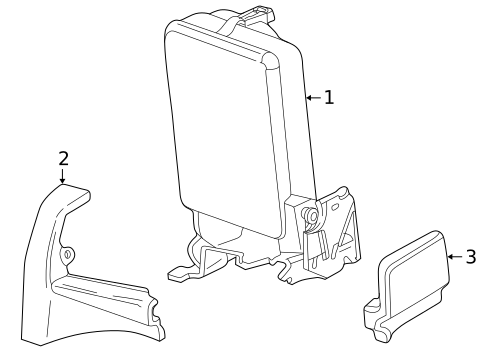 Rear Seat Components for 2003 Mazda B3000 #1
