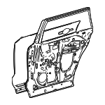 670040E270 - Body: Door Shell for Lexus: TX350, TX500h, TX550h+ Image