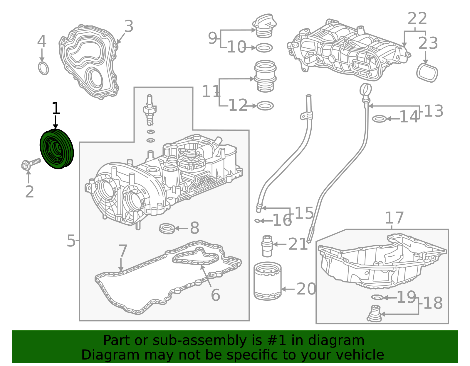 Aazon.co: TRQ Engine Crankshaft Vibration Daper Copatible with 04