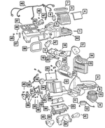 5012713AC - : Air Recirculating Housing for Jeep: Grand Cherokee Image