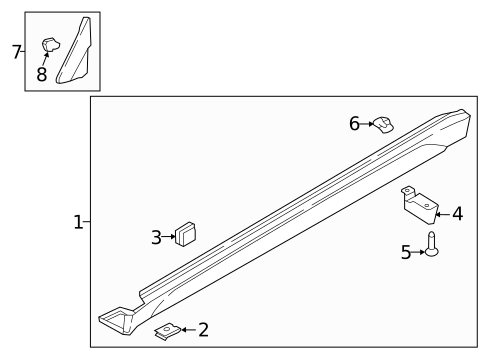 Exterior Trim - Pillars for 2016 Hyundai Tucson #0