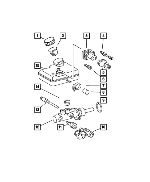 Brake Master Cylinder for 2004 Dodge Sprinter 2500 #1