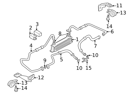 Engine Oil Cooler for 2004 Jaguar XK8 #0