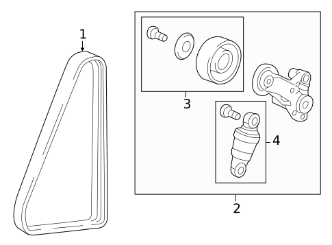 Belts for 2014 Honda Crosstour #0