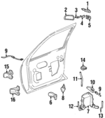 F5OZ5421812BA - Body: Lock for Lincoln: Continental Image