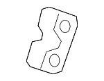 6R0810681 - Body: Pillar Reinforced Nut Plate for Volkswagen: Arteon, Atlas, Atlas Cross Sport, Golf R, GTI, ID.4, Jetta, Passat, Tiguan, Touareg Image