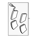 8S0698151F - : Brake Lining for Audi: TT RS Quattro Image