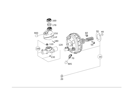 Brake Booster for 2013 Mercedes-Benz E400 #0