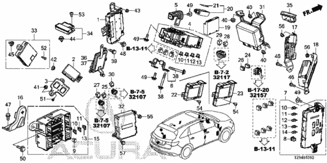 Control Unit (Cabin) (1) for 2014 Acura MDX #0