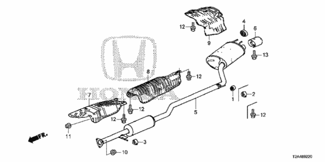 Muffler (1) for 2016 Honda Accord #0