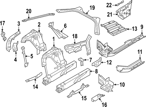 Structural Components & Rails for 2025 BMW M440i Gran Coupe #0