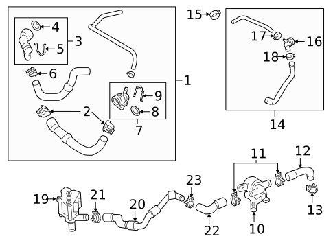 Hoses & Lines for 2017 Audi TTS Quattro #1